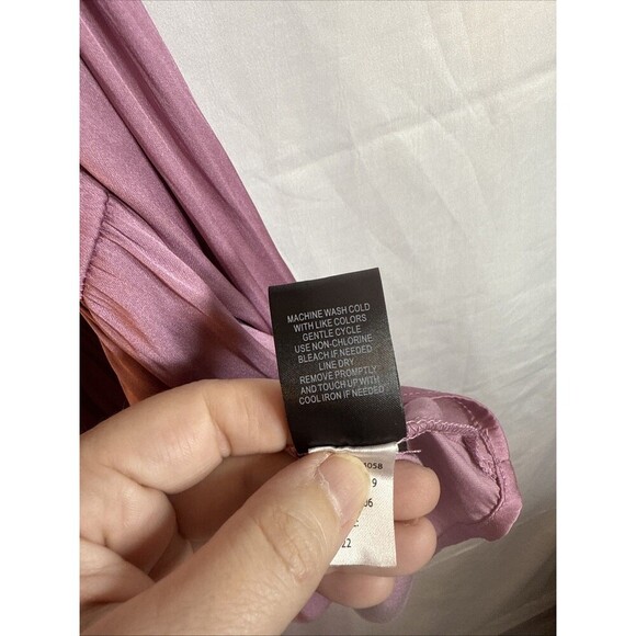 Torrid Long Sleeve Blouse Dusty Rose Size 4XL Preowned - Picture 12 of 12